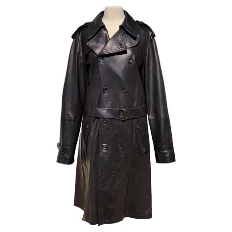 tom ford gucci leather jacket trench coat|Gucci By Tom Ford Leather Coat .